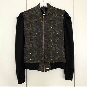 RARE MILITARY PRINT BOMBER JACKET, ITALY!!! 🇮🇹
